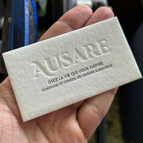 Tarjetas En Letterpress Ausare