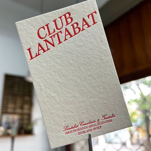 Tarjetas Personales Letterpress Para Club Lantabat