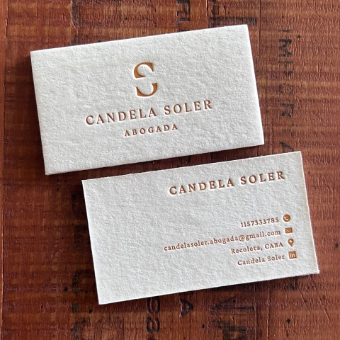 Tarjetas Personales Candela Soler